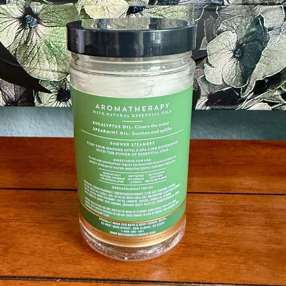NEW Aromatherapy Eucalyptus+Spearmint Shower Steamers Bath and Body Works